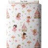 Tissu coton imprimé pour enfants Fairy Garden - Certifié Oeko-Tex® Mercerie des Princesses