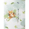  Tissu coton imprimé Renarde dans son hamac - Certifié Oeko-Tex® Mercerie des Princesses