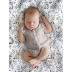  Tissu coton imprimé pour enfants Merveilles De La Banquise - Certifié Oeko-Tex® Mercerie des Princesses