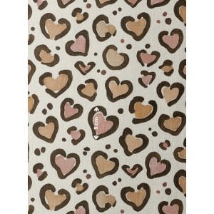  Tissu coton imprimé Coeur Leopard  - Certifié Oeko-Tex® Mercerie des Princesses