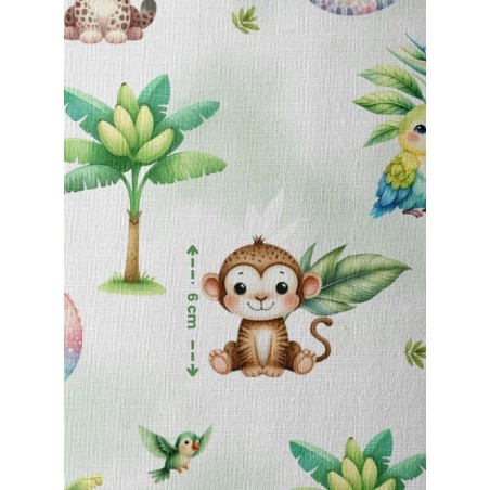 Tissu Aventures Tropicales - Tigre