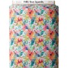 Tissu coton imprimé Petites Fleurs Aquarelles - Certifié Oeko-Tex® Mercerie des Princesses