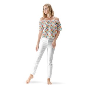  Tissu coton imprimé Petites Fleurs Aquarelles - Certifié Oeko-Tex® Mercerie des Princesses