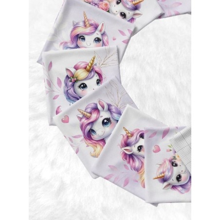 Lingettes Bébé Licorne Pastel Parme