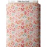 Tissu coton imprimé Petites Fleurs Corail - Certifié Oeko-Tex® Mercerie des Princesses