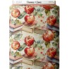Tissu coton imprimé Pommes & Livres - Certifié Oeko-Tex® Mercerie des Princesses