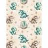  Tissu coton imprimé pour enfants Bébés Dinosaures Vert - Certifié Oeko-Tex® Mercerie des Princesses