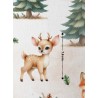  Tissu "Compagnons de la Forêt" – Motif animaux de la forêt sur fond naturel- Certifié Oeko-Tex® Mercerie des Princesses