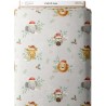 Tissu "Noel de la Savane" – Motif Animaux exotiques en fête- Certifié Oeko-Tex® Mercerie des Princesses