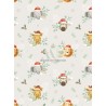  Tissu "Noel de la Savane" – Motif Animaux exotiques en fête- Certifié Oeko-Tex® Mercerie des Princesses