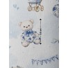  Tissu Toile De Jouy Baby Blue enfant Oeko-Tex® Mercerie des Princesses