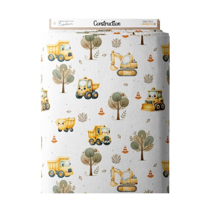 Tissu Construction enfant Oeko-Tex® Mercerie des Princesses