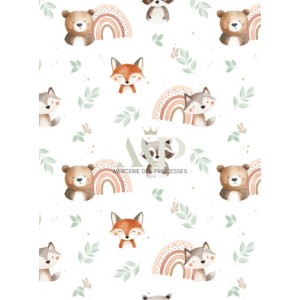  Tissu Woodland et Rainbow enfant Oeko-Tex® Mercerie des Princesses