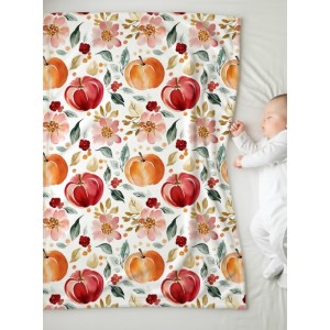  Tissu Citrouilles et Fleurs Oeko-Tex® Mercerie des Princesses