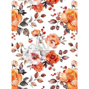  Tissu Terra di Fiori Oeko-Tex® Mercerie des Princesses