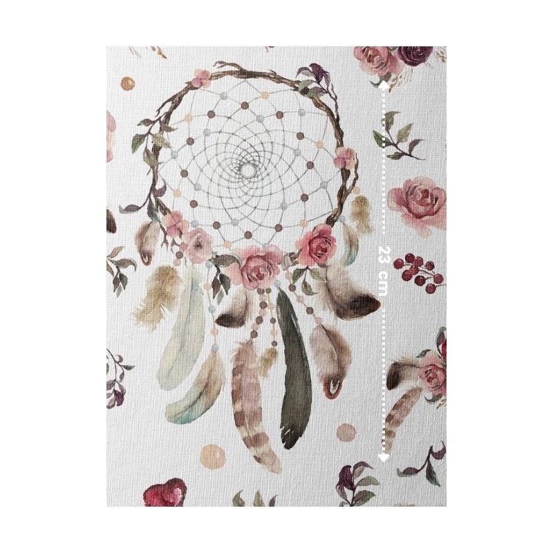 Tissu Attrape Rêve Bordeaux Oeko-Tex® Mercerie des Princesses