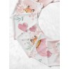 Panneau Lingettes tissu Lovely Fox Rose – 10 lingettes lavables réutilisables bébé – coton Oeko-Tex couture facile