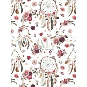  Tissu Attrape Rêve Bordeaux Oeko-Tex® Mercerie des Princesses