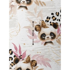 Tissu "Panda Léopard" Oeko-Tex® Mercerie des Princesses