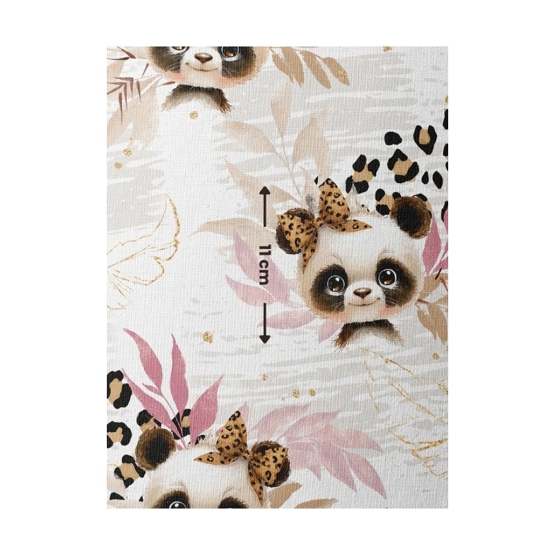Tissu "Panda Léopard" Oeko-Tex® Mercerie des Princesses