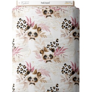  Tissu "Panda Léopard" Oeko-Tex® Mercerie des Princesses