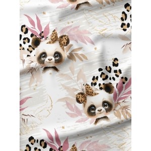  Tissu "Panda Léopard" Oeko-Tex® Mercerie des Princesses