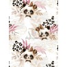  Tissu "Panda Léopard" Oeko-Tex® Mercerie des Princesses