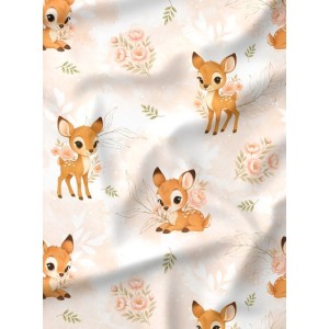 Tissu Sweet Deer motif animal de la forêt enfant Oeko-Tex® Mercerie des Princesses