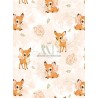  Tissu Sweet Deer motif animal de la forêt enfant Oeko-Tex® Mercerie des Princesses