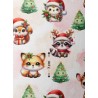  Tissu Christmas Forest motif animaux de la forêt enfant Oeko-Tex® Mercerie des Princesses