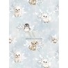  Tissu Arctics Animals motif animaux de la banquise enfant Oeko-Tex® Mercerie des Princesses