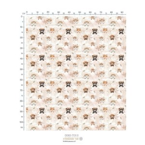  Tissu coton Animaux de la forêt d'automne enfant Oeko-Tex® Mercerie des Princesses