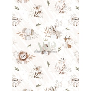  Tissu coton Douceur de la Savane enfant Oeko-Tex® Mercerie des Princesses