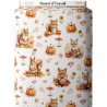 Tissu coton Renard et Ecureuil d'automne enfant Oeko-Tex® Mercerie des Princesses