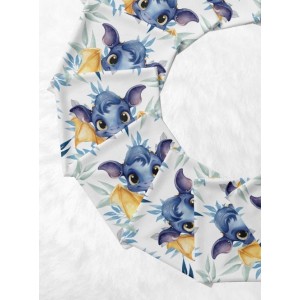 Panneau Lingettes tissu Dragon Bleu – 10 lingettes lavables réutilisables bébé – coton Oeko-Tex couture facile