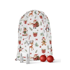  Tissu Christmas Red motif de noël enfant Oeko-Tex® Mercerie des Princesses
