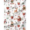  Tissu Christmas Red motif de noël enfant Oeko-Tex® Mercerie des Princesses