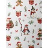  Tissu Christmas Red motif de noël enfant Oeko-Tex® Mercerie des Princesses