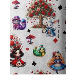  Tissu coton imprimé pour enfants Pays des Merveilles - Certifié Oeko-Tex® Mercerie des Princesses