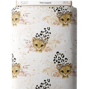 Tissu "Petit Léopard" Oeko-Tex® Mercerie des Princesses