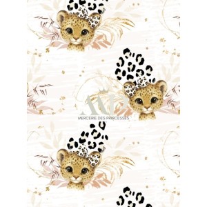  Tissu "Petit Léopard" Oeko-Tex® Mercerie des Princesses