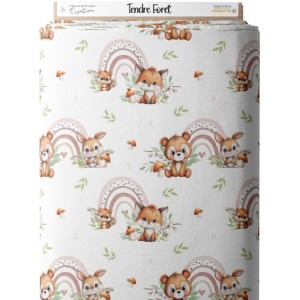 Tissu Tendre Forêt enfant Oeko-Tex® Mercerie des Princesses