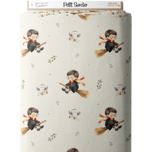 Tissu Petit Sorcier enfant Oeko-Tex® Mercerie des Princesses