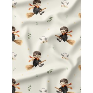 Tissu Petit Sorcier enfant Oeko-Tex® Mercerie des Princesses