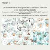  Coupons de tissu Verts Fat Quarters Coton Oeko-Tex