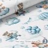  Coupons de tissu Bleus Fat Quarters Coton Oeko-Tex