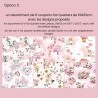  Coupons de tissu Rose Fat Quarters Coton Oeko-Tex