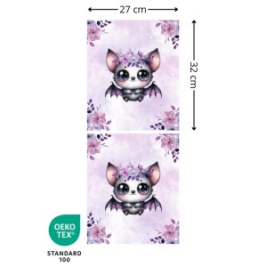  Panneau Sac à Bonbon d'Halloween Chauve Souris Oeko-Tex® Mercerie des Princesses