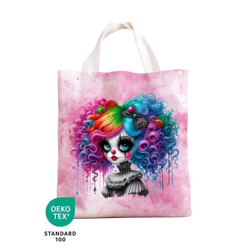 Panneau Sac à Bonbon Clown D'halloween Oeko-Tex® Mercerie des Princesses