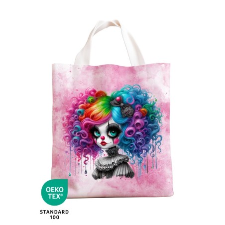 Panneau Sac à Bonbon Clown D'halloween Oeko-Tex® Mercerie des Princesses